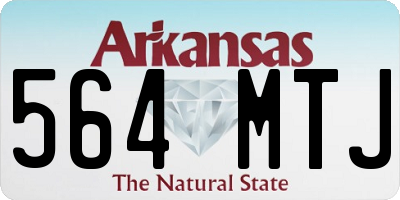 AR license plate 564MTJ