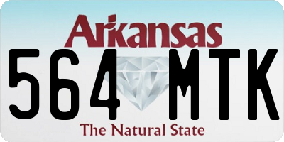 AR license plate 564MTK