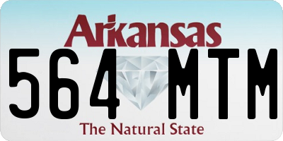 AR license plate 564MTM