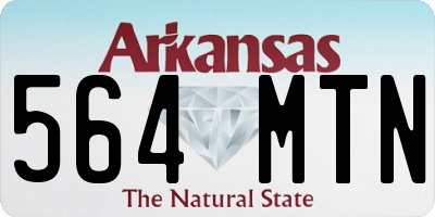AR license plate 564MTN