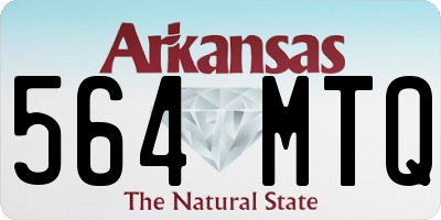 AR license plate 564MTQ