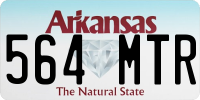 AR license plate 564MTR