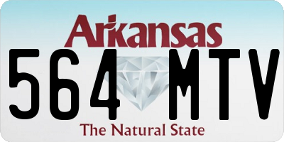 AR license plate 564MTV