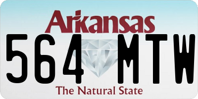 AR license plate 564MTW