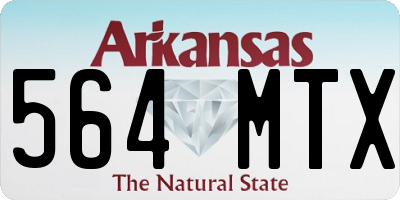 AR license plate 564MTX