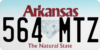 AR license plate 564MTZ