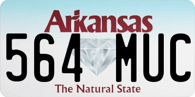 AR license plate 564MUC
