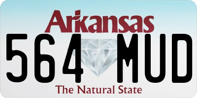 AR license plate 564MUD