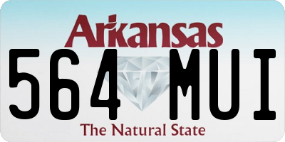 AR license plate 564MUI