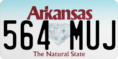 AR license plate 564MUJ