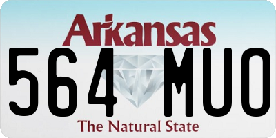 AR license plate 564MUO