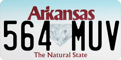 AR license plate 564MUV