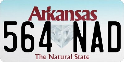 AR license plate 564NAD