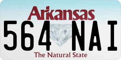 AR license plate 564NAI
