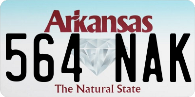 AR license plate 564NAK