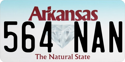 AR license plate 564NAN