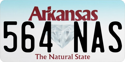 AR license plate 564NAS
