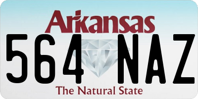 AR license plate 564NAZ