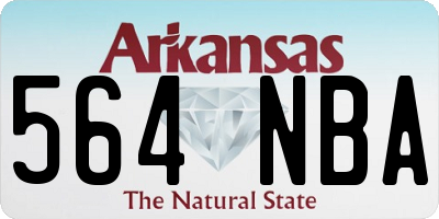 AR license plate 564NBA