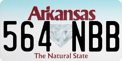 AR license plate 564NBB