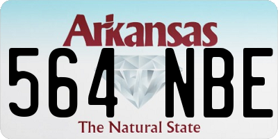 AR license plate 564NBE