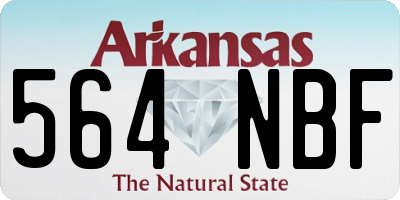 AR license plate 564NBF