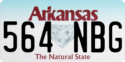 AR license plate 564NBG