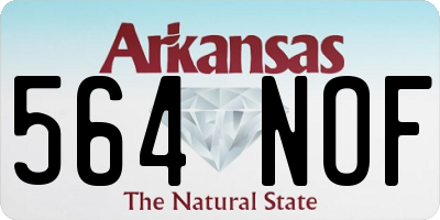 AR license plate 564NOF
