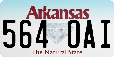 AR license plate 564OAI