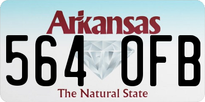 AR license plate 564OFB