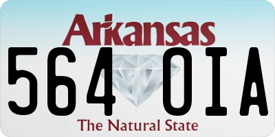AR license plate 564OIA