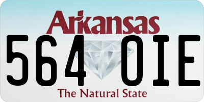 AR license plate 564OIE
