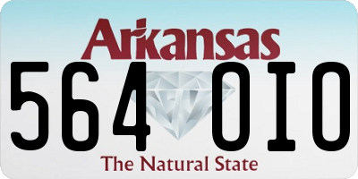 AR license plate 564OIO