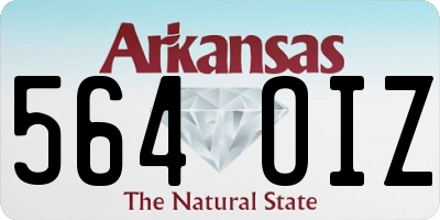 AR license plate 564OIZ