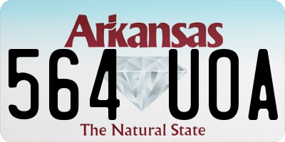 AR license plate 564UOA