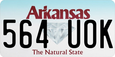 AR license plate 564UOK