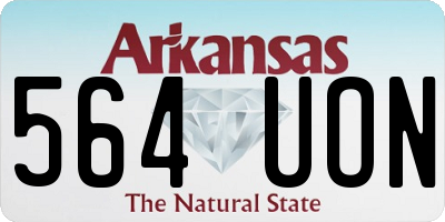 AR license plate 564UON