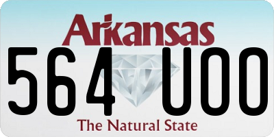 AR license plate 564UOO