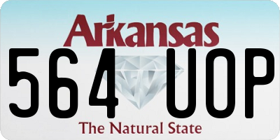 AR license plate 564UOP