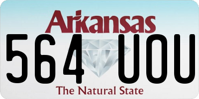 AR license plate 564UOU