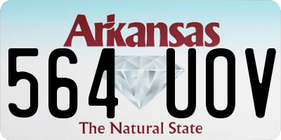 AR license plate 564UOV