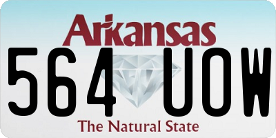 AR license plate 564UOW