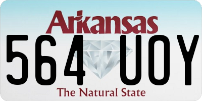 AR license plate 564UOY
