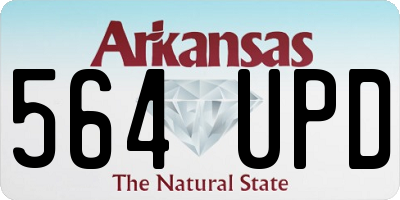 AR license plate 564UPD