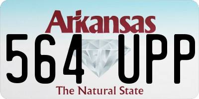 AR license plate 564UPP