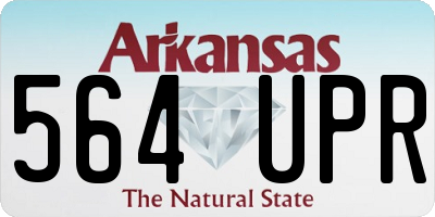 AR license plate 564UPR