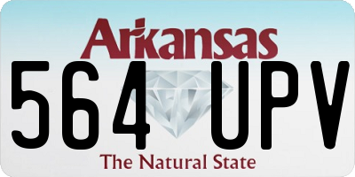 AR license plate 564UPV