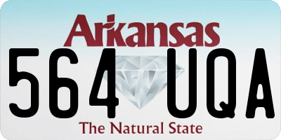 AR license plate 564UQA