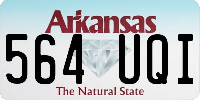 AR license plate 564UQI
