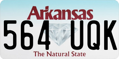 AR license plate 564UQK